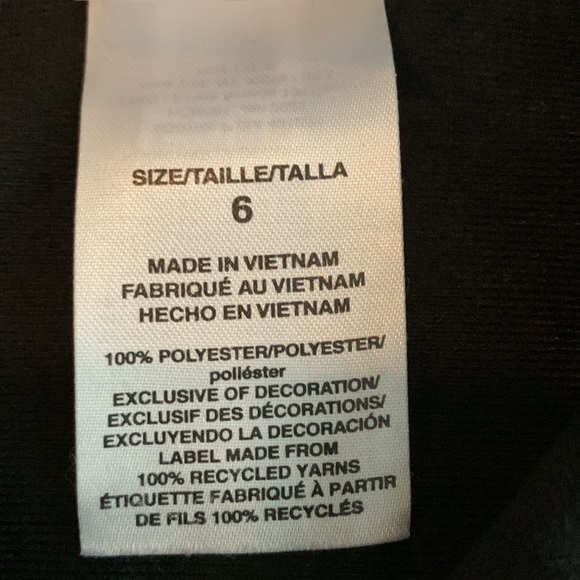 Adidas Black and Pink Track Jacket Zip Up Front 3 Stripe - Girls Size 6 - Picture 7 of 7